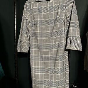 NWT H&M Gray Plaid Dress